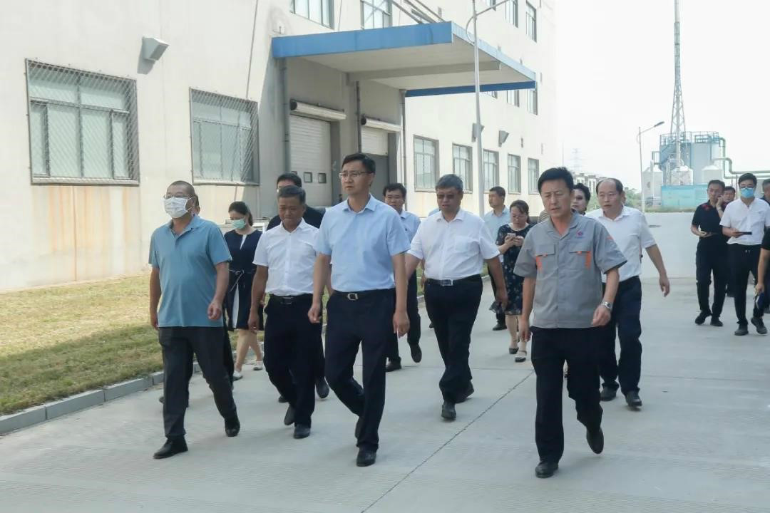 县长戚永和视察mg冰球突破药业项目建设